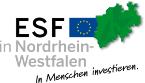 Logo ESF in Nordrhein-Westfalen - In Menschen investieren